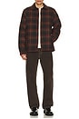 view 3 of 4 VESTE CHEMISE PLAID in Russet Plaid