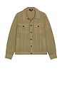 view 4 of 4 Brushed Twill Jacket in Military