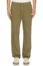 view 1 of 5 Woven Twill Relaxed Pant in Military