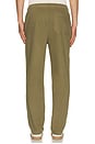 view 3 of 5 Woven Twill Relaxed Pant in Military
