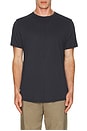 view 3 of 4 Cotton Modal Crew Tee in Indigo
