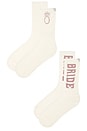 view 3 of 3 CozyChic Bridal Sock Set in Pearl & Teaberry