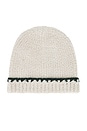 view 2 of 3 GORRO CANELADO PONTO CASEADO CHIQUE E ACONCHEGANTE COZYCHIC RIBBED BLANKET STITCH BEANIE in Stone