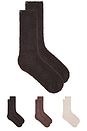 view 1 of 3 X Revolve Cozychic 3 Pair Sock Set in Umber Multi