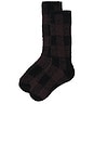 view 2 of 2 Cozychic Buffalo Plaid Socks in Umber Multi