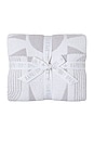 view 3 of 4 CozyChic Sun Mosaic Blanket in Sea Salt & Fog Gray