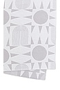 view 4 of 4 CozyChic Sun Mosaic Blanket in Sea Salt & Fog Gray