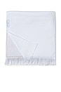 view 3 of 4 Colorblock Organic Cotton Oversized Towel in Stone & White