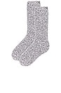view 2 of 3 CozyChic Socks in Graphite & White