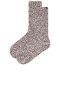 view 2 of 2 BAREFOOT DREAMS COZYCHIC HEATHERED SOCKS ソックス in Charcoal & White