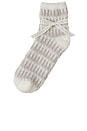 view 2 of 2 COZYCHIC STRIPE GEO TENNIS SOCKS ソックス in Pearl Multi