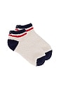 view 1 of 2 CozyChic Striped Tennis Socks in Marine Multi
