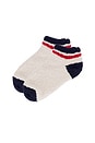 view 2 of 2 CozyChic Striped Tennis Socks in Marine Multi