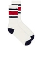 view 1 of 2 CozyChic Multi Color Tube Socks in Marine Multi