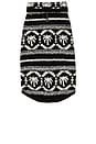 view 1 of 2 CozyChic Malibu Fair Isle Pet Sweater in Black & Cream