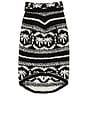 view 2 of 2 CozyChic Malibu Fair Isle Pet Sweater in Black & Cream