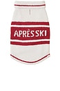 view 1 of 2 CozyChic Apres Ski Pet Sweater in Cream & Americana Red