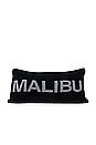 view 2 of 3 CozyChic Malibu Lumbar Pillow in Black & Dove
