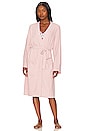 view 3 of 4 CozyChic Lite Barbie Robe in Dusty Rose & White