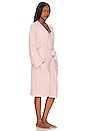 view 4 of 4 CozyChic Lite Barbie Robe in Dusty Rose & White