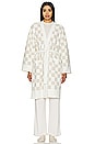 view 1 of 4 CozyChic Cotton Checkered Robe in Oatmeal & Cream