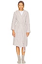 view 2 of 4 CozyChic Ribbed Hooded Robe in Silver Ice