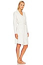 view 3 of 4 CozyChic Lite Ribbed Robe in Silver & Pearl