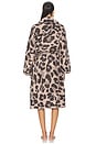 view 3 of 3 Cozychic Exploded Leopard Robe in Deep Willow Multi