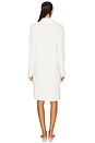 view 3 of 3 CozyChic Ultra Lite Contrast Scallop Ribbed Robe in Pearl