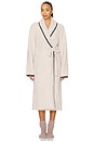 view 1 of 3 ROBE COZYCHIC COM PONTO DE MANTA COZYCHIC BLANKET STITCH ROBE in Stone
