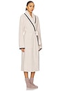 view 2 of 3 ROBE COZYCHIC COM PONTO DE MANTA COZYCHIC BLANKET STITCH ROBE in Stone