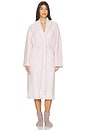 view 2 of 4 CozyChic Adult Robe in Heathered Dusty Rose & White