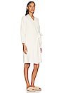 view 3 of 4 CozyChic Side Tie Robe in Cream