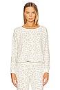 view 1 of 4 CozyChic Ultra Lite Slouchy Pullover in Cream & Stone