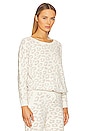 view 2 of 4 CozyChic Ultra Lite Slouchy Pullover in Cream & Stone