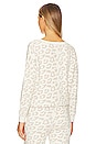 view 3 of 4 CozyChic Ultra Lite Slouchy Pullover in Cream & Stone
