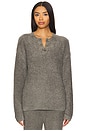 view 1 of 4 CozyChic Lite Textured Pullover in Olive Branch