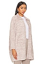 view 2 of 4 CozyChic Collared Poncho In Almond & Deep Taupe in Almond & Deep Taupe