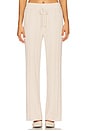 view 1 of 6 CozyChic Ultra Lite Cable Knit Ankle Pant in Stone