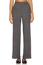 view 1 of 6 CozyChic Ultra Lite Lurex Rib Wide Leg Pant in Carbon