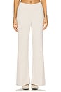view 1 of 6 CALÇA LARGA CANELADA LUREX CCUL CCUL LUREX RIB WIDE LEG PANT in Chai