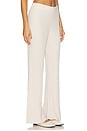 view 2 of 6 CALÇA LARGA CANELADA LUREX CCUL CCUL LUREX RIB WIDE LEG PANT in Chai