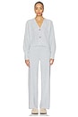 view 5 of 6 CozyChic Ultra Lite Tie Waist Relaxed Pant in Frost