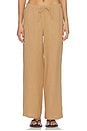 view 2 of 7 PANTALÓN PIERNA ANCHA WIDE LEG PANT in Dark Tan