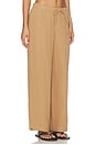 view 3 of 7 PANTALÓN PIERNA ANCHA WIDE LEG PANT in Dark Tan