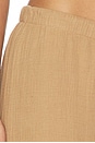 view 7 of 7 PANTALÓN PIERNA ANCHA WIDE LEG PANT in Dark Tan