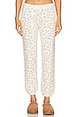 view 1 of 4 CozyChic Ultra Lite Track Pant in Cream & Stone
