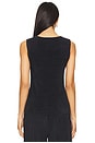 view 3 of 4 CozyChic Ultra Light Scoop Neck Tank in Black