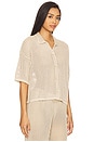 view 2 of 4 Sunbleached Buttoned Short Sleeve in Stone
