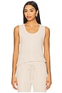 view 1 of 4 CozyChic Ultra Lite Cable Knit Tank in Stone